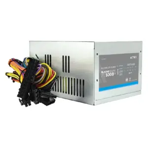 Fuente de Poder Acteck Blazar Basic FT500B, ATX, 500 W, Ventilador 120 Mm, Bajo Nivel de Ruido, Metalico, Ac-938150