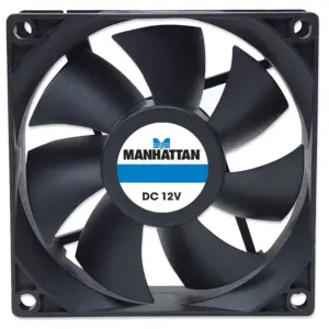 VENTILADOR,MANHATTAN,700320, 80X80X25 MM, 4 PINES,GABINETE CPU
