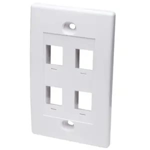 TAPA FACEPLATE, INTELLINET,163316, 4 PERFORACION BLANCO