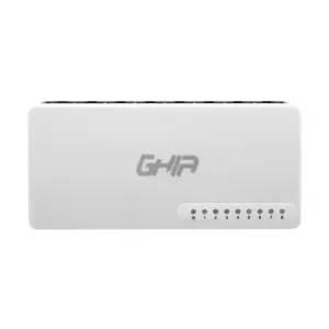 SWITCH GHIA 8 PUERTOS RJ45 10/100 MBPS NO ADMINISTRABLE AUTO MDI/MDIX HALF FULL DUPLEX