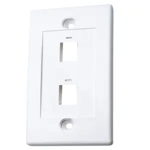 TAPA FACEPLATE,INTELLINET,163293, 2 PERFORACION BLANCO