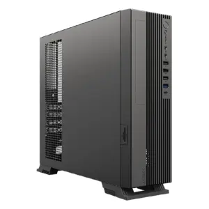 GABINETE ACTECK ONEX GS455 / MINI TORRE SLIM / MICRO ATX - MINI ITX / FUENTE DE PODER SFX 500 W / DOBLE POSICION / LECTOR DE TARJETAS SD / FULL METAL / 5 AÑOS DE GARANTIA / NEGRO / AC-943079