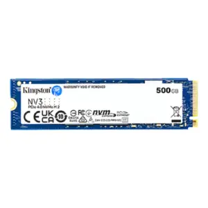 UNIDAD DE ESTADO SOLIDO KINGSTON INTERNO SNV3S NV3 500GB M.2 2280 NVME PCIE GEN 4X4 LECT.5000/ESCRIT.3000 MB/S PC/LAPTOP/MINI PC SNV3S/500G