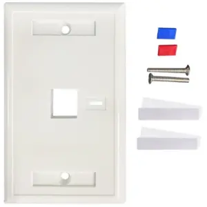 TAPA FACEPLATE , INTELLINET, 772389, BLANCO 1 PERF. ETIQUETA