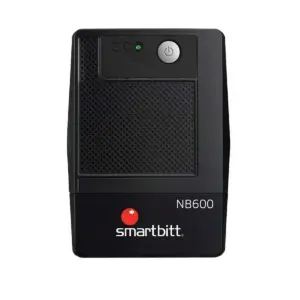 NO-BREAK INTERACTIVO SMARTBITT  SBNB600   600VA/300 W, CLAVIJA NEMA 5-15P, 4 CONTACTOS TIPO NEMA 5-15R, TODOS CON RESPALDO DE BATERIAS, REGULACION Y SUPRESION DE PICOS.