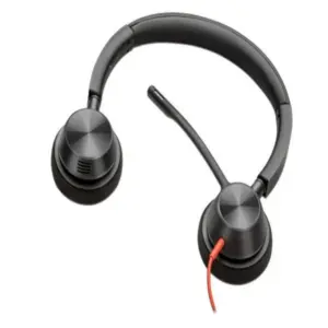 DIADEMA HP POLY 8X220AA BLACKWIRE C3320/ ALAMBRICA BINAURAL USB-A CON CANCELACION DE RUIDO Y MICROFONO CONTROL EN EL CABLE COLOR NEGRO CON NARANJA