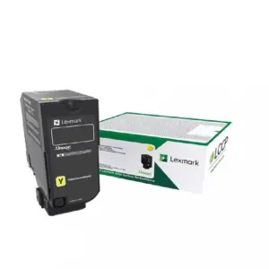 TONER LASER LEXMARK COLOR AMARILLO RENDIMIENTO ESTANDAR, NP 74C4SY0, HASTA 7000 PAGINAS, MODELOS CX725DHE, CS725DE, CS720DE