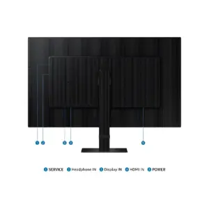 MONITOR LED SAMSUNG 27 PULGADAS /VIEWFINITY S7/4K UHD(3840 X 2160)/ IPS / PLANO/ DP/ HDMI/ 60HZ/ NEGRO