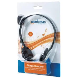 Audifono Diadema Manhattan 164429 C-Microfono Estándar Plastico