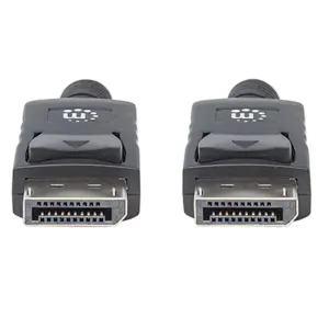 CABLE DISPLAYPORT,MANHATTAN,307093, V1.2 M-M 3.0M NEGRO 4K60HZ