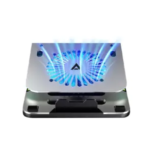 BASE ENFRIADORA ACTECK FROOST EX BE650 / 4 PUERTOS USB / 16 PULGADAS / PESO 0.750 G /1 VENTILADOR / ALUMINIO / ANTIDERRAPANTE / RGB / AC-936156