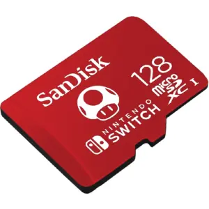MEMORIA SANDISK MICRO SDXC 128GB NINTENDO SWITCH 100MB/S 4K U3 V30 SDSQXAO-128G-GNCZN