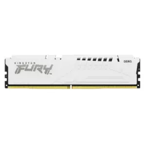 MEMORIA RAM KINGSTON DIMM DDR5 16GB 6000MT/S FURY BEAST WHITE EXPO CL30 288PIN 1.4V C/DISIPADOR DE CALOR P/PC/GAMER/ALTO RENDIMIENTO KF560C30BWE-16