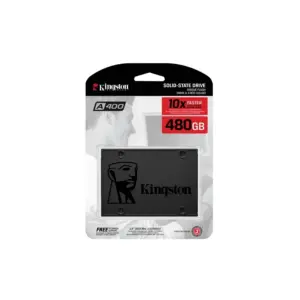 UNIDAD DE ESTADO SOLIDO KINGSTON INTERNO A400 480GB 2.5 SATA3 7MM LECT.500/ESCRIT.450MB/S PC/LAPTOP SA400S37/480G