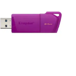 MEMORIA FLASH USB KINGSTON DATA TRAVELER EXODIA 64GB GEN 1 3.2 TIPO A MORADO NEON (KC-U2L64-7LP)