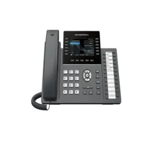 TELEFONO IP GRANDSTREAM GRP2636 / 12 LINEAS, 6 CUENTAS SIP, WIFI DOBLE BANDA, PUERTOS GIGABIT, GDMS, POE, COLOR NEGRO