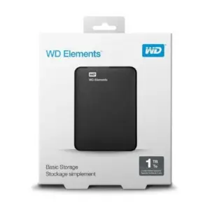 DISCO DURO EXTERNO WD ELEMENTS 1TB 2.5 PORTATIL USB3.0 NEGRO WINDOWS WDBUZG0010BBK-WESN WD - WESTERN DIGITAL