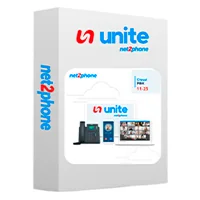Extension Ilimitada Net2Phone para Conmutador Telefónico en la Nube Unite de 11 a 25 Usuarios Licencia por Usuario Renta Mensual