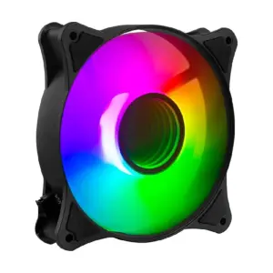 VENTILADOR PARA PC BALAM RUSH EOLOX BLAZE EX90K / 3 PZ / FLUJO DE AIRE 35.37 CFM / SILENCIOSO 22.5 D B / 1200 RPM / 3 PINES MACHO Y HEMBRA / AURA RGB / NEGRO / BR-937948