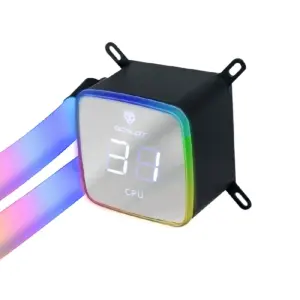 Enfriamiento Liquido Ocelot Gaming OEL360, 360mm, Argb, 70 Cfm, 1800 Rpm, 32 Db, Intel y AMD, Color Negro