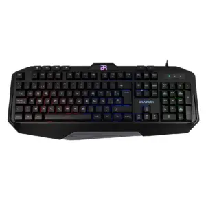 TECLADO GAMER BALAM RUSH GUNFIRE KG330 / ALAMBRICO USB / ILUMINACION LED / MULTIMEDIA / ESPAÑOL / 117 TECLAS / NEGRO / BR-929639