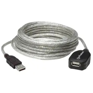 CABLE USB,MANHATTAN,519779, V2.0 EXT. ACTIVA 4.9M