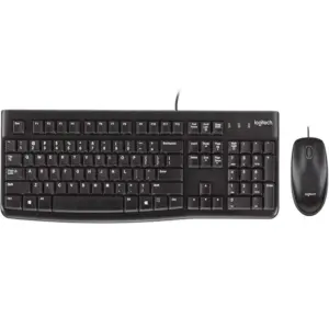 TECLADO Y MOUSE LOGITECH MK120 ALAMBRICO USB (ESPAÑOL) NEGRO