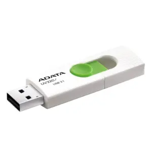 MEMORIA ADATA 128GB USB 3.2 UV320 RETRACTIL BLANCO-VERDE (AUV320-128G-RWHGN)