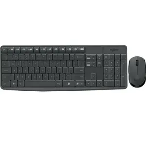 TECLADO Y MOUSE LOGITECH MK235 INALAMBRICO RECEPTOR USB (ESPAÑOL) GRIS