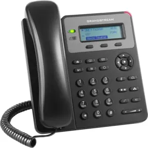 TELEFONO IP GRANDSTREAM GXP1615 / 1 CUENTA SIP 1 LINEA 2 PUERTOS 10/100 PANTALLA LCD RETROILUMINADA SOPORTA EHS INCLUYE FUENTE PODER  INCLUIDA Y SOPORTA POE