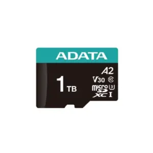 MEMORIA ADATA MICRO SDXC/SDHC 1TB UHS-I VIDEOVIGILANCIA 24/7 100MB/85MB 4K CLASE 10 U3 V30 A2 C/ADAPTADOR AUSDX1TUI3V30SA2-RA1