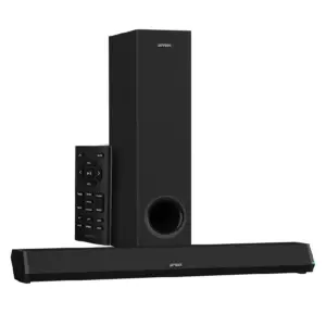 BARRA DE SONIDO ACTECK DYNAMIC TRIM BS670 / SUBWOOFER / SONIDO ESTEREO / 70 W RMS / BLUETOOTH + HDMI ARC + OPTICO + AUX 3.5MM + USB / LED INDICADOR / CONTROL INCLUIDO / NEGRO / AC-935913