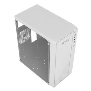 GABINETE ACTECK KIOTO GC220 / MINI TORRE / MICRO ATX, MINI ITX / FUENTE 500W / PANEL IZQ ACRILICO + FRENTE MESH / BLANCO / AC-939522