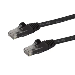 CABLE DE 2M DE RED ETHERNET SNAGLESS SIN ENGANCHES CAT 6 CAT6 GIGABIT - NEGRO - STARTECH.COM MOD. N6PATC2MBK