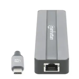 DOCKING USB, MANHATTAN, 153928, -C 7 PTOS, HDMI, RED, USB-C PD/2XUSBV3.2, SD/MICRO SD