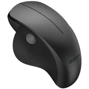MOUSE INALAMBRICO ERGONMICO SCROLL LATERAL QUARONI 3 SCROLL/RECEPTOR 2.4 GHZ/1200 DPI/PTICO/BAJO CONSUMO/NEGRO