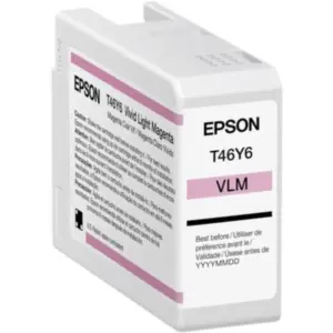 CARTUCHO EPSON MODELO T46Y MAGENTA LIGHT, PARA PLOTTER P900 50 ML