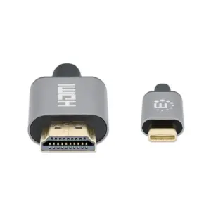 CABLE USB,MANHATTAN,153591,-C A HDMI M 1.0M 4K@60HZ, NEGRO