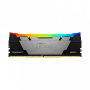 MEMORIA RAM KINGSTON DIMM DDR4 16GB 3200MT/S FURY RENEGADE BLACK XMP RGB CL16 288PIN 1.35V C/DISIPADOR DE CALOR P/PC/GAMER/ALTO RENDIMIENTO KF432C16RB12A/16