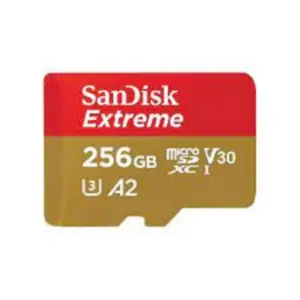 MEMORIA SANDISK MICRO SDXC 256GB EXTREME 190MB/S 4K CLASE 10 A2 V30 C/ADAPTADOR SDSQXAV-256G-GN6MA