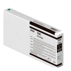 CARTUCHO EPSON MODELO T55K ULTRACHROME HD / HDX NEGRO FOTOGRAFICO, PARA PLOTTER P6000/ P7000/ P8000/ P9000 700 ML
