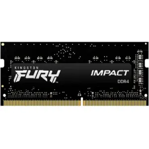 MEMORIA RAM KINGSTON SODIMM DDR4 32GB 3200MT/S FURY IMPACT BLACK CL20 260PIN 1.2V C/DIFUSOR DE CALOR P/LAPTOP KF432S20IB/32