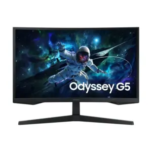 MONITOR LED SAMSUNG 27 PULGADAS /G5 G55C ODYSSEY/ QHD (2560 X 1440) / VA / WIDESCREEN /CURVO/ HDMI / DP / 165HZ / NEGRO.
