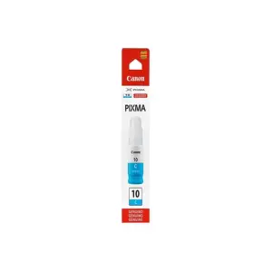 BOTELLA DE TINTA CANON GI-10C CYAN,TINTA CONTINUA,RENDIMIENTO 7700 PAGINAS,COMPATIBLE G6010,G5010,GM2010