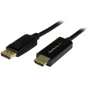CABLE ADAPTADOR DE 1M DISPLAYPORT A HDMI - COLOR NEGRO - ULTRA HD 4K - STARTECH.COM MOD. DP2HDMM1MB