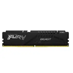 MEMORIA RAM KINGSTON DIMM DDR5 32GB 5600MT/S FURY BEAST BLACK EXPO CL36 288PIN 1.25V C/DISIPADOR DE CALOR P/PC/GAMER/ALTO RENDIMIENTO KF556C36BBE-32
