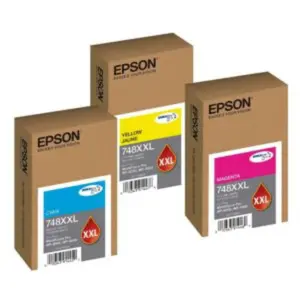 CARTUCHO EPSON MODELO T748XXL AMARILLO, PARA WF-6090, WF-6590, ALTA CAPACIDAD, RENDIMEINTO DE 7,000 IMPRESIONES, COSTO PP $0.18C