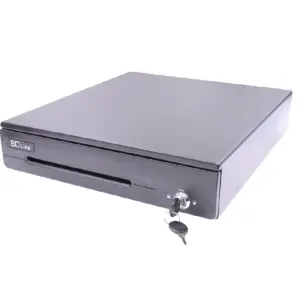 Cajon de Dinero Ec Line Ec-Cd-50m Negro Compartimentos 4 Billetes 8 Monedas RJ11