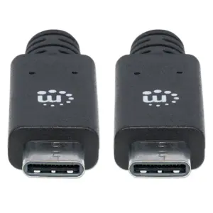 CABLE USB,MANHATTAN,355223,-C V3.1, C-C 1.0M NEGRO 10GBPS 5A