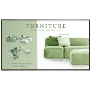 MONITOR DE SEÑALIZACION DIGITAL LG DE 55 PLG USO 24/7 BRILLO 500 NITS, BISEL T/B: 12.1 MM R/L: 11.1MM; WEBOS 6,   INTERFAZ HDMI 3 / HDMI OUT (1)  / DP  / USB 2.0 / RS232C / RJ45 / AUDIO / IR